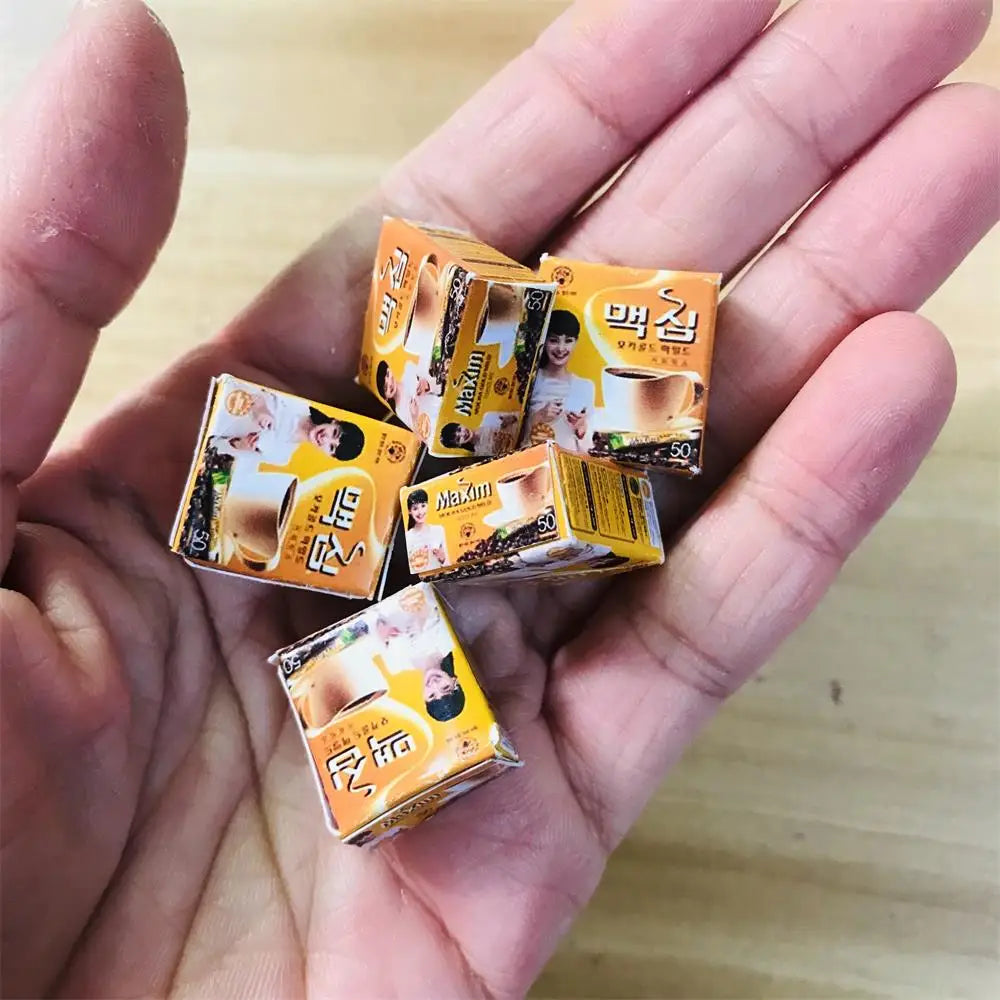 New  Cute Miniature Dollhouse Pretend Food Mini Drink 1/12 1/6 Scale Miniatural Food for Dollhouse Decor Kids Toys