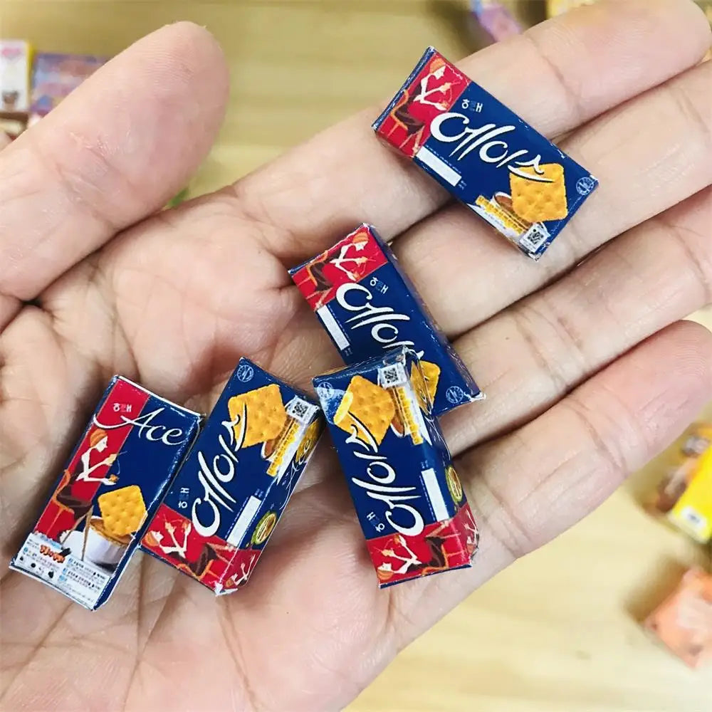 New  Cute Miniature Dollhouse Pretend Food Mini Drink 1/12 1/6 Scale Miniatural Food for Dollhouse Decor Kids Toys