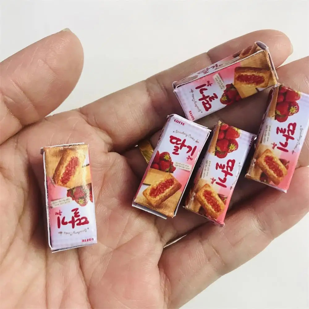 New  Cute Miniature Dollhouse Pretend Food Mini Drink 1/12 1/6 Scale Miniatural Food for Dollhouse Decor Kids Toys