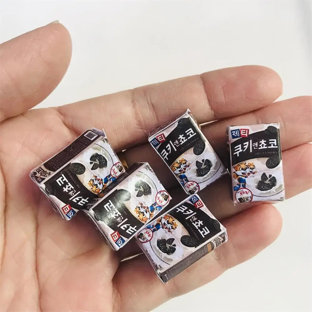 New  Cute Miniature Dollhouse Pretend Food Mini Drink 1/12 1/6 Scale Miniatural Food for Dollhouse Decor Kids Toys