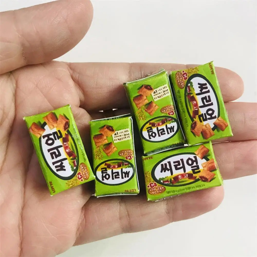 New  Cute Miniature Dollhouse Pretend Food Mini Drink 1/12 1/6 Scale Miniatural Food for Dollhouse Decor Kids Toys