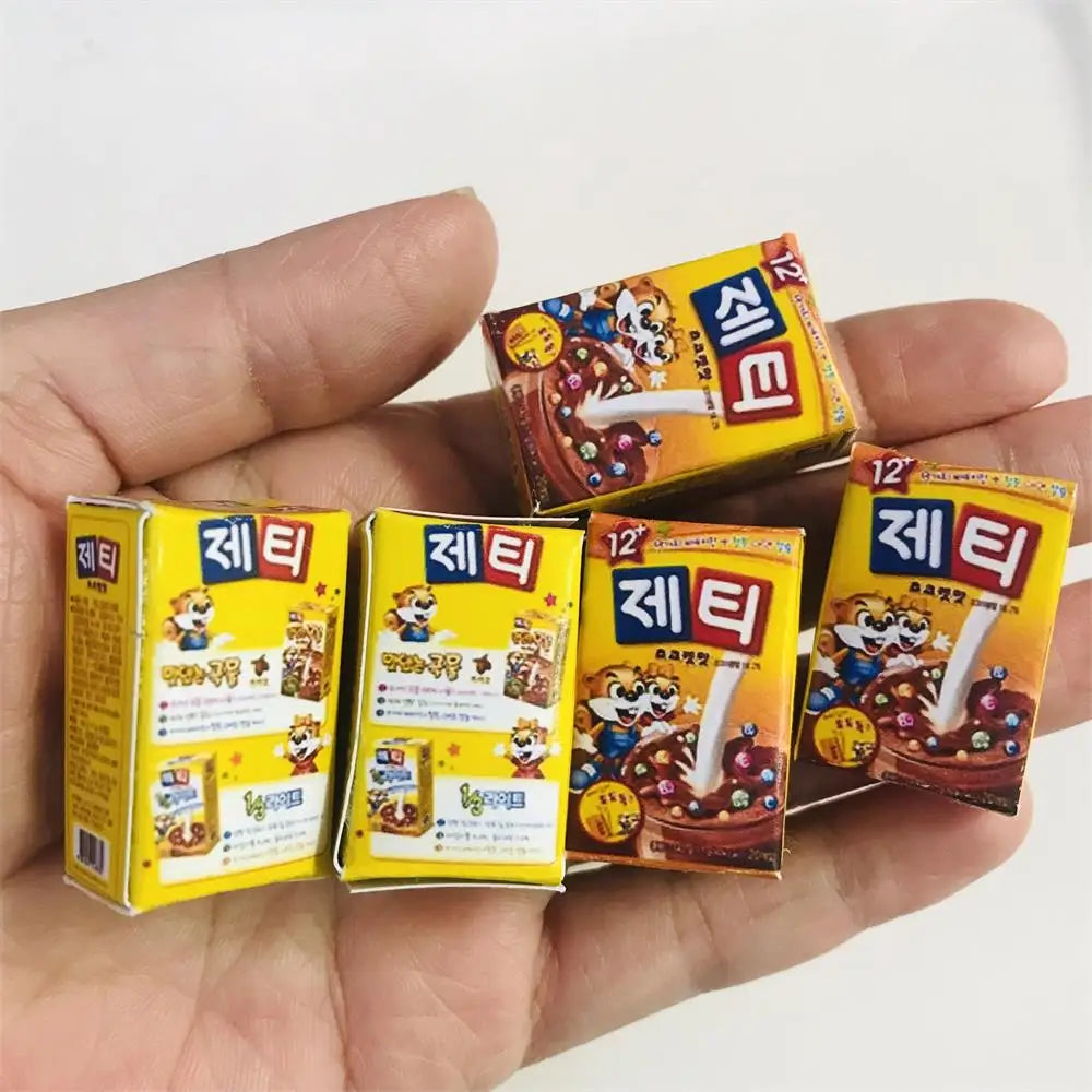 New  Cute Miniature Dollhouse Pretend Food Mini Drink 1/12 1/6 Scale Miniatural Food for Dollhouse Decor Kids Toys