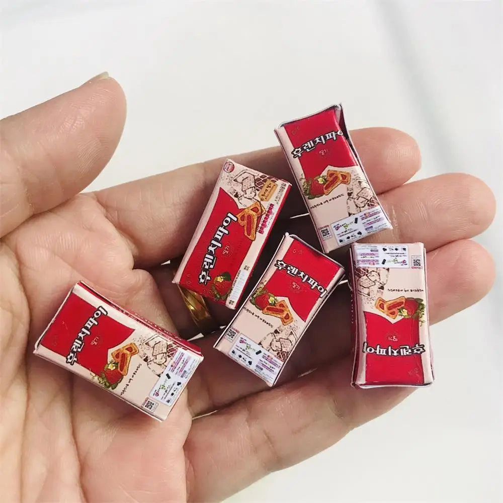 New  Cute Miniature Dollhouse Pretend Food Mini Drink 1/12 1/6 Scale Miniatural Food for Dollhouse Decor Kids Toys