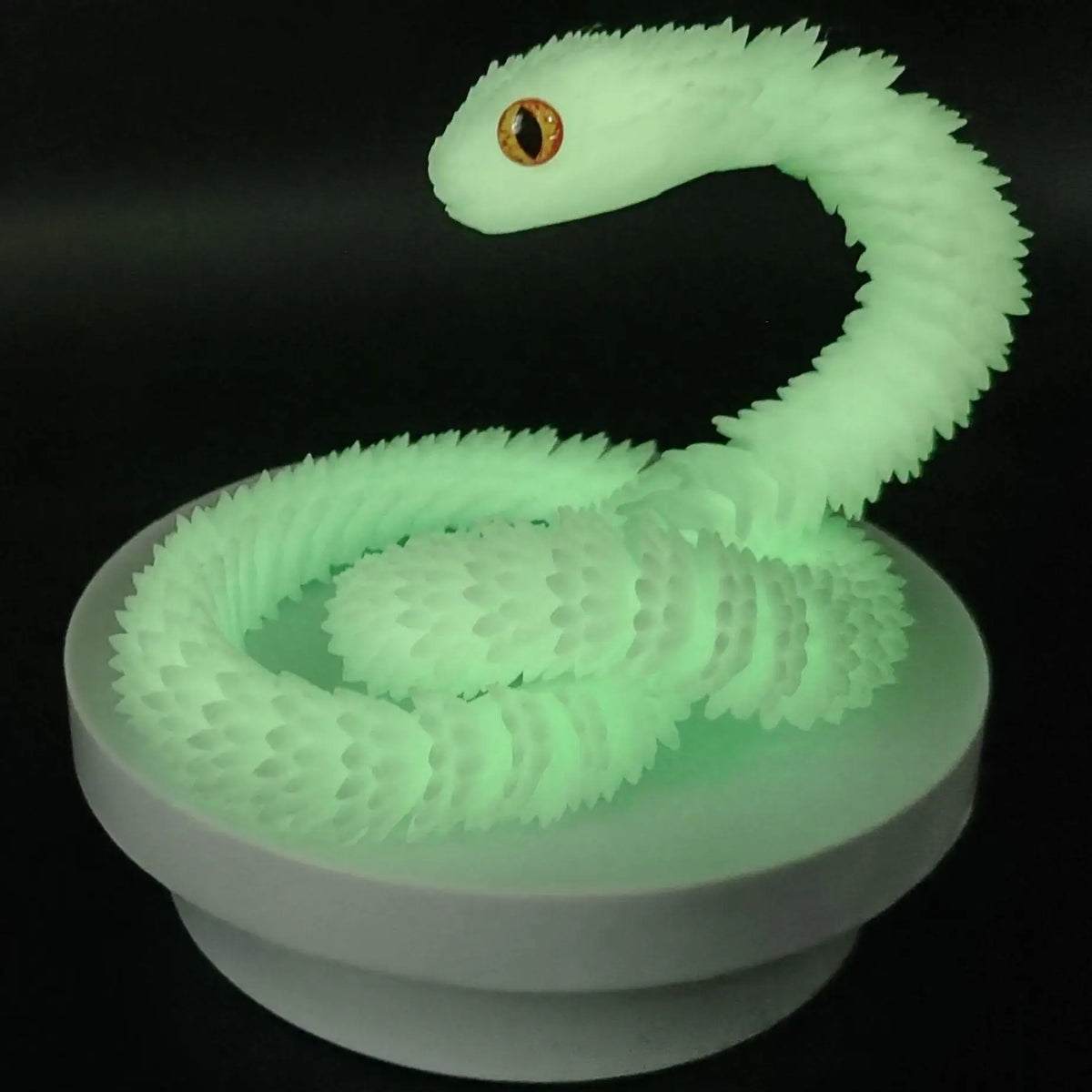 3D Printed Snake Movable Joint Fidget Toy Figurine Simulation Snake Office Desktop Ornament Christmas Gifts Crafts Miniatures