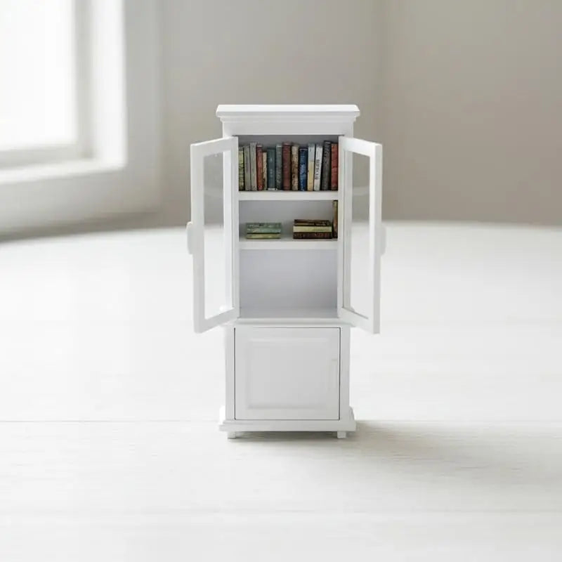 Miniature Bookshelf Ornament Micro Scene Storage Racks 1/12 Dollhouse Display Cabinet Model Furniture Decor Accessories Gift