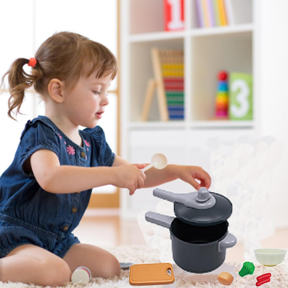 Kids Kitchen Toys Set 92/69/59 PCS Play Kitchen Accessories Kit with Play Pots Pretend Food Cooking