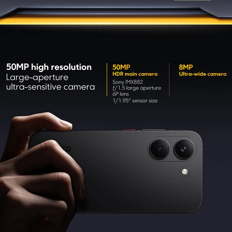 Global Version Xiaomi POCO X8 Pro 5G Mobile 120Hz Ultra-Bright AMOLED Display Smartphone 1.5K Dimensity 8500-Ultra NFC 50MP