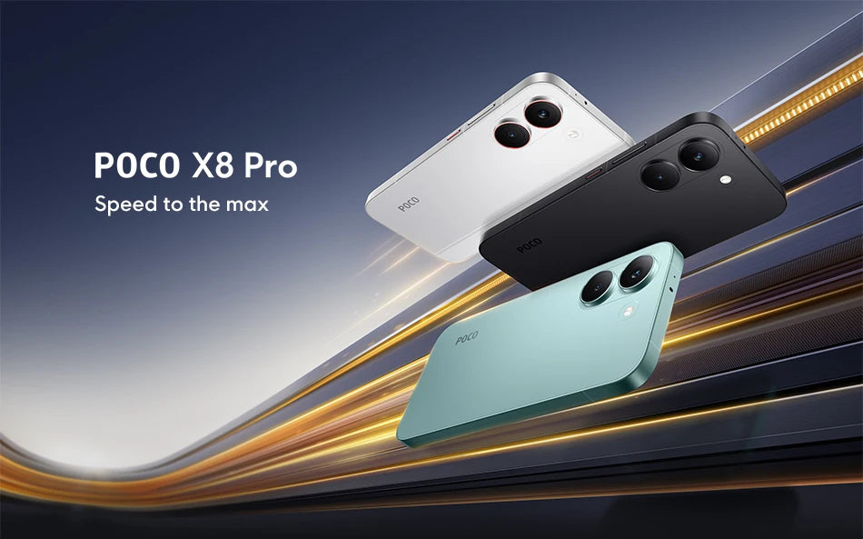 Global Version Xiaomi POCO X8 Pro 5G Mobile 120Hz Ultra-Bright AMOLED Display Smartphone 1.5K Dimensity 8500-Ultra NFC 50MP