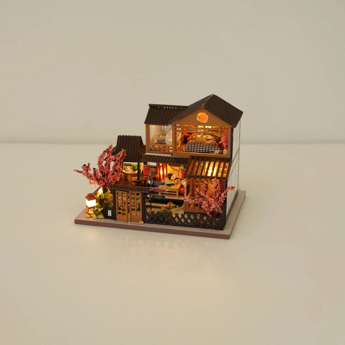 Diy Mini Wooden Dollhouse With Furniture Light Kit Doll House Casa Miniature Accessories Handmade Wooden Toys Birthday Gifts