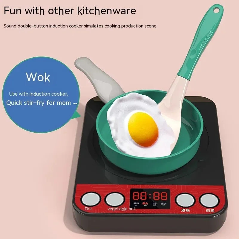 Kids Kitchen Toys Set 92/69/59 PCS Play Kitchen Accessories Kit with Play Pots Pretend Food Cooking