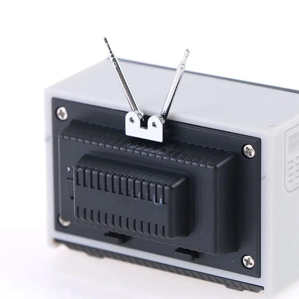 Television Ornaments Miniature Simulation Furniture 1:12 DollHouse Mini Retro Portable TV Toy For BJD Doll Room Decoration