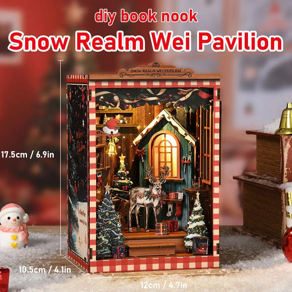 Christmas Decoration DIY Big Doll House 3D Puzzle Assembly Building Model Toys Doll Houses Home Ornament Desk Decoration