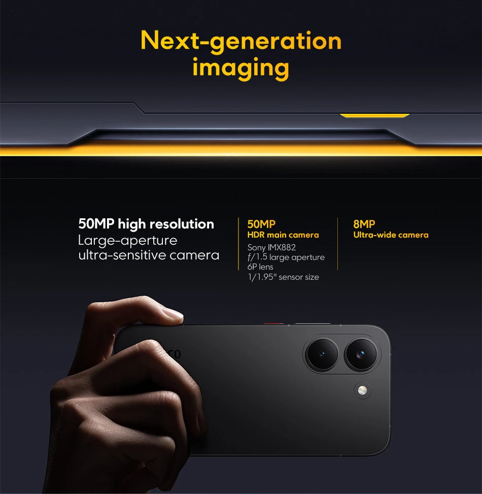 Global Version Xiaomi POCO X8 Pro 5G Mobile 120Hz Ultra-Bright AMOLED Display Smartphone 1.5K Dimensity 8500-Ultra NFC 50MP