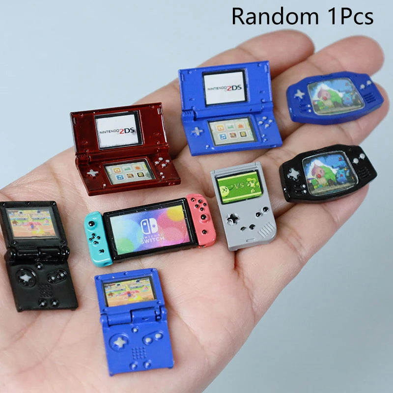 1Pcs Dollhouse Simulation Game Console Toy Mini Model Dollhouse Accessories Decoration Scene Photography Props