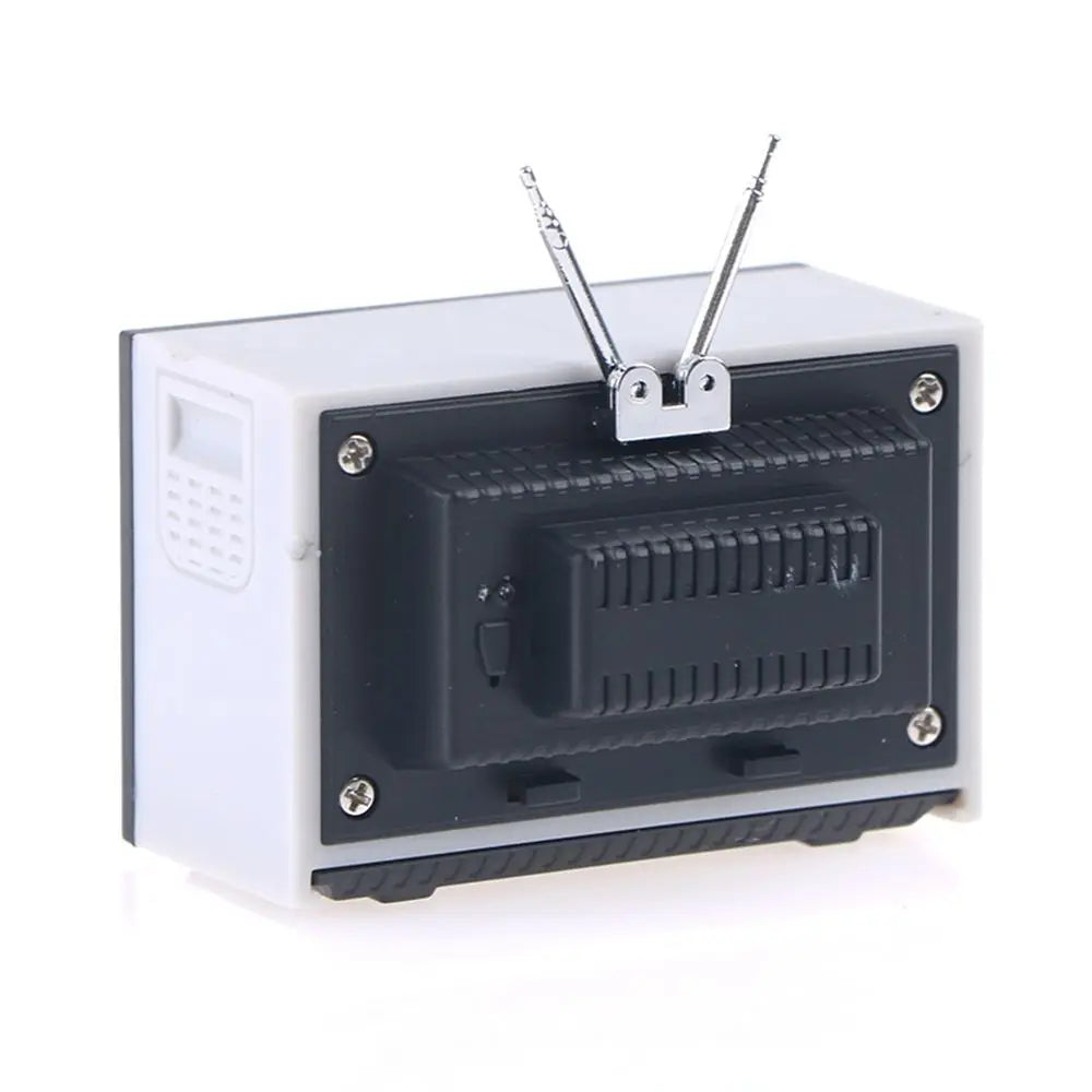 Television Ornaments Miniature Simulation Furniture 1:12 DollHouse Mini Retro Portable TV Toy For BJD Doll Room Decoration