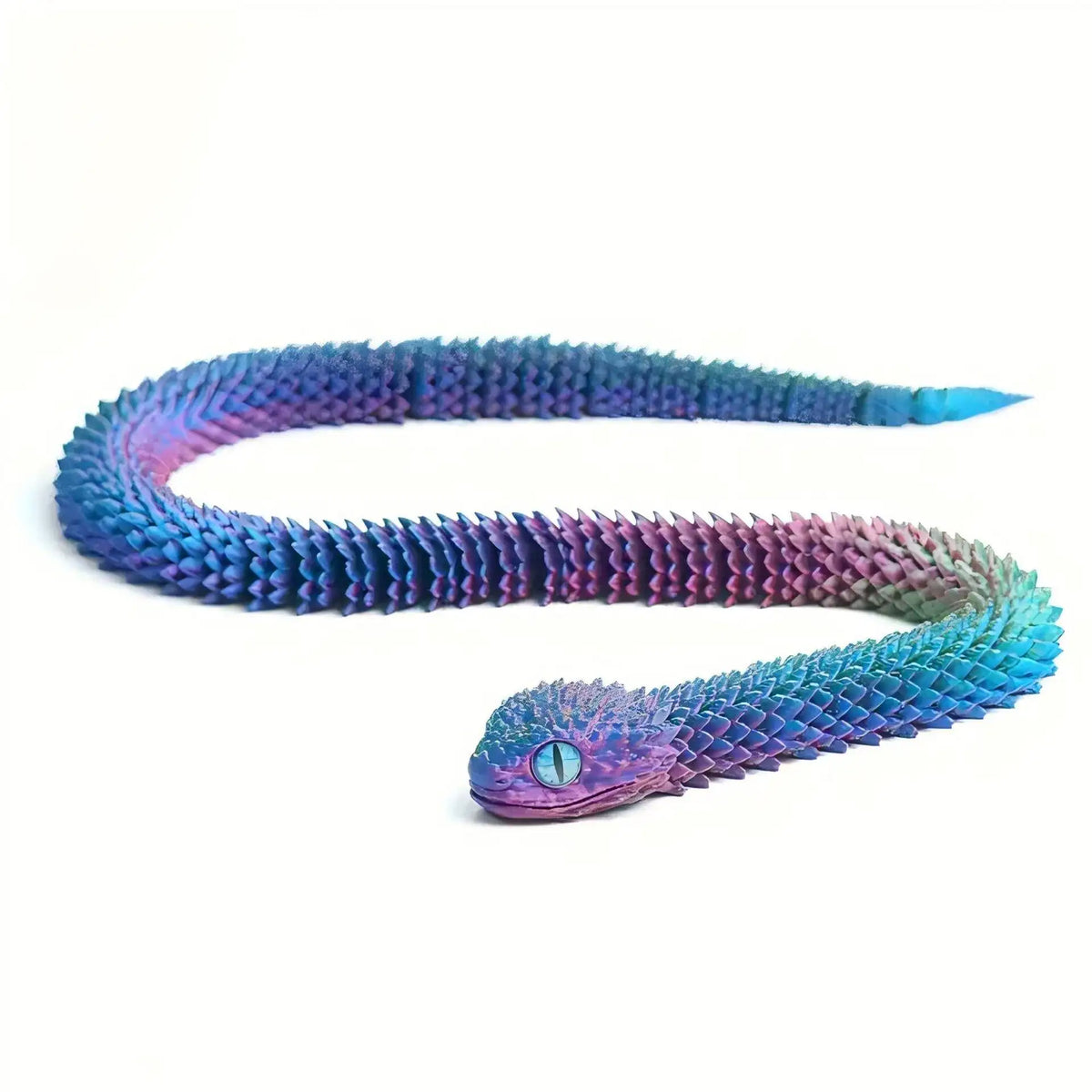 3D Printed Snake Movable Joint Fidget Toy Figurine Simulation Snake Office Desktop Ornament Christmas Gifts Crafts Miniatures