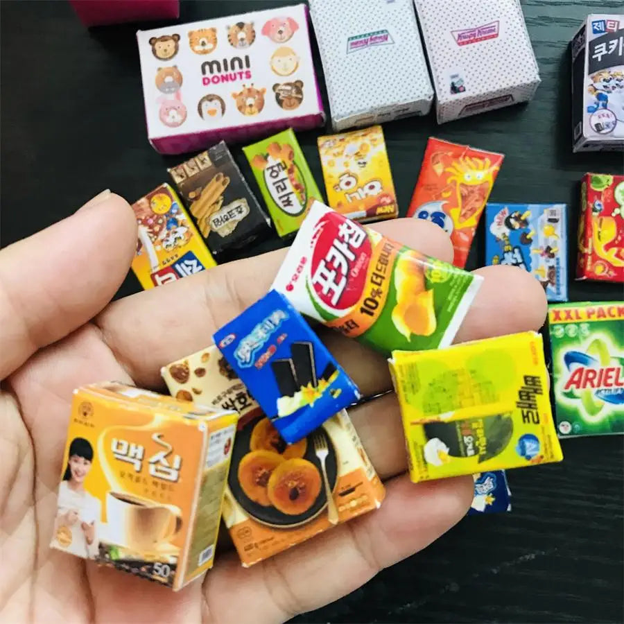New  Cute Miniature Dollhouse Pretend Food Mini Drink 1/12 1/6 Scale Miniatural Food for Dollhouse Decor Kids Toys