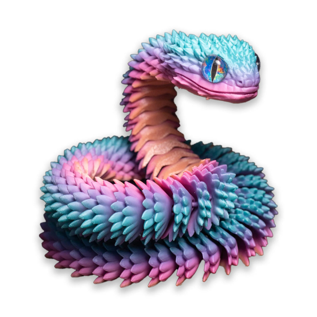 3D Printed Snake Movable Joint Fidget Toy Figurine Simulation Snake Office Desktop Ornament Christmas Gifts Crafts Miniatures