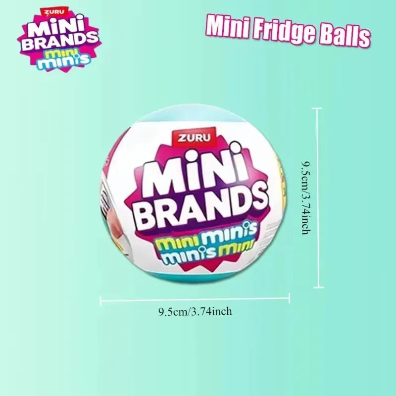 HOT Led Light Up Mini Refrigerator Toy Set House Mini Fridge with Mini Food Micro Kitchen Scene Decoration Pretend Play Gift ﻿