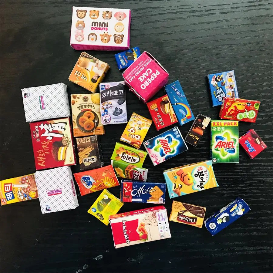 New  Cute Miniature Dollhouse Pretend Food Mini Drink 1/12 1/6 Scale Miniatural Food for Dollhouse Decor Kids Toys