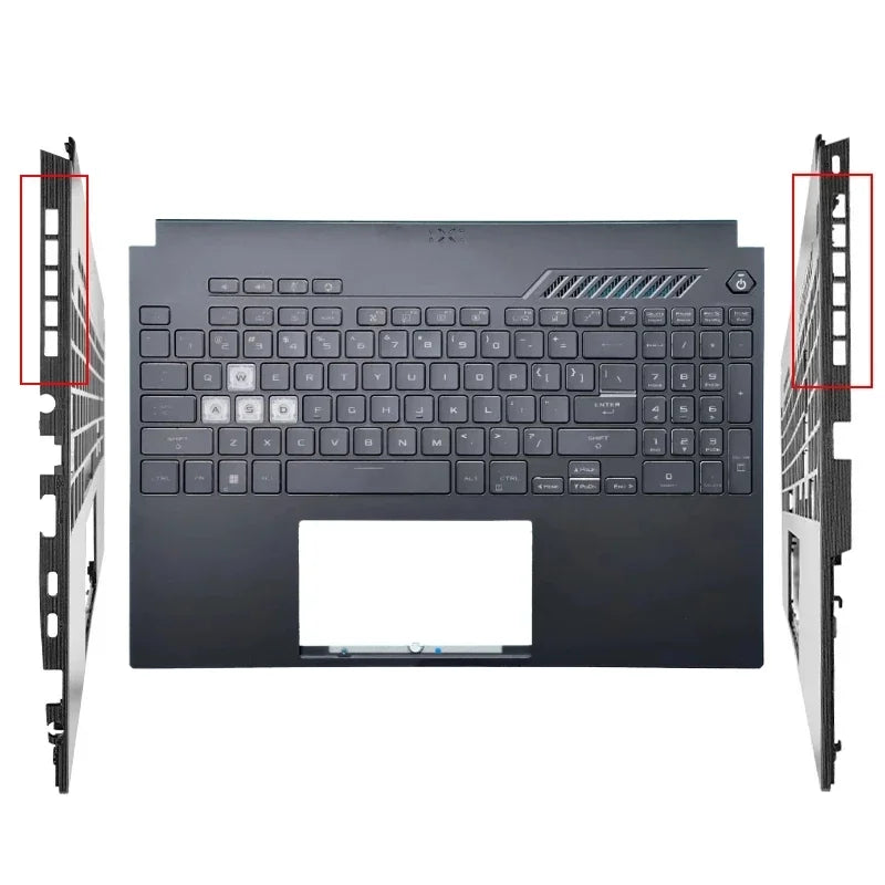 New Keyboard For TUF Gaming FX507 FA507 FX517 A15 F15 Palmrest Upper Top Case with US Backlit Keyboard Black White (2022 Year)