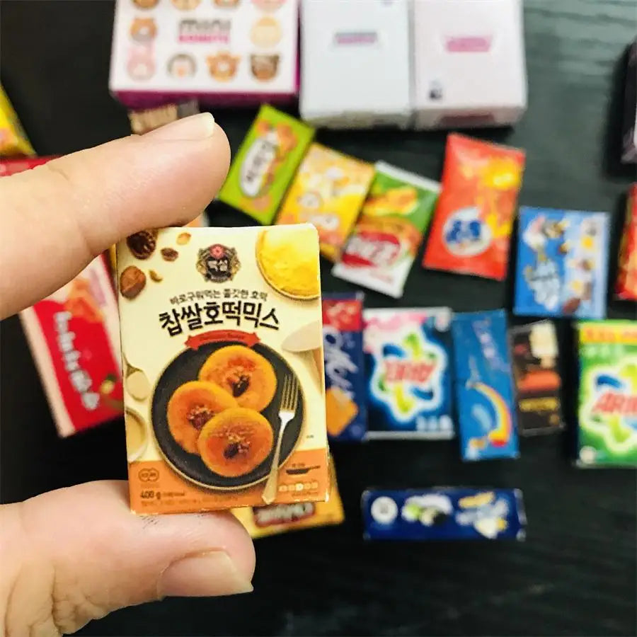 New  Cute Miniature Dollhouse Pretend Food Mini Drink 1/12 1/6 Scale Miniatural Food for Dollhouse Decor Kids Toys