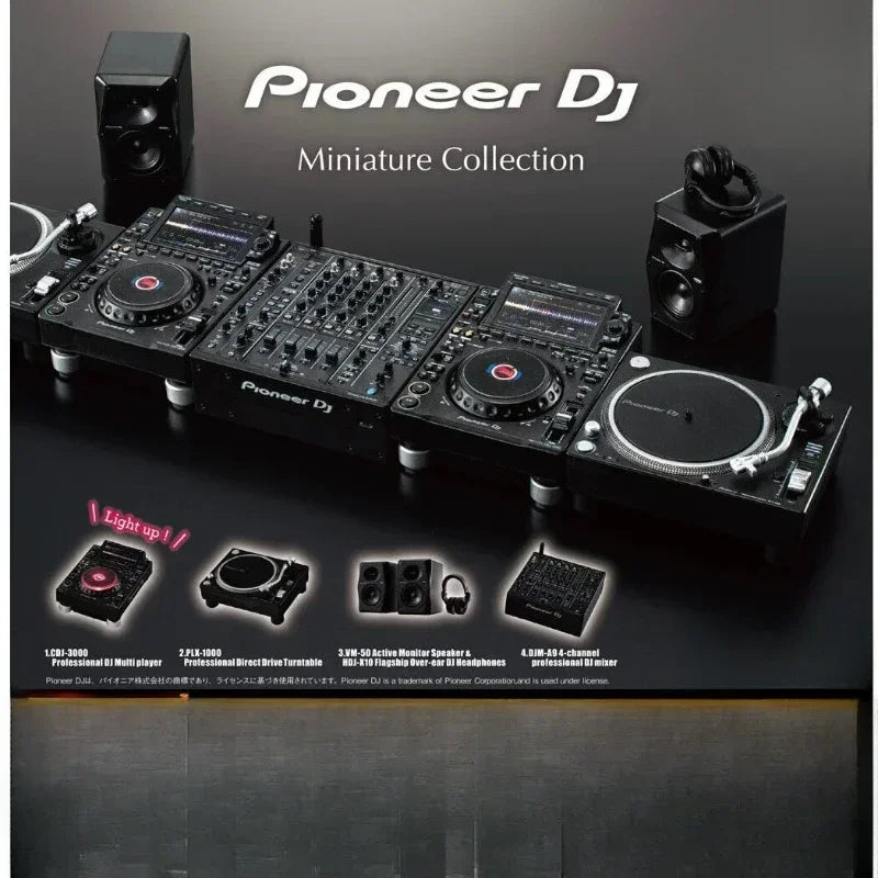 Pioneer DJ Controller Model Pioneer  Audio Equipment Miniature Model Mixer CD Player Keychain