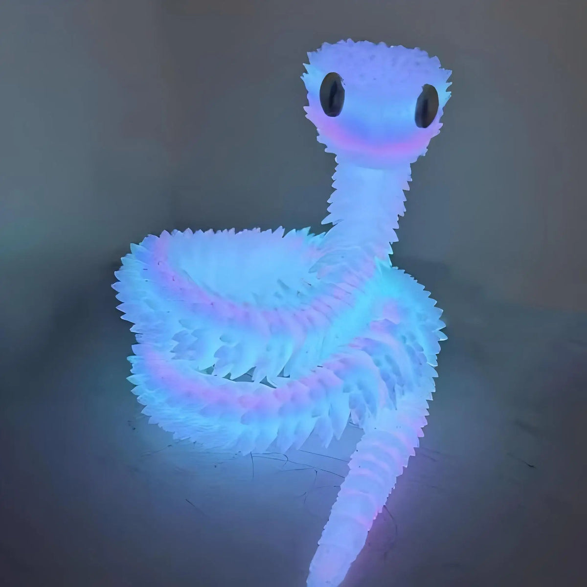 3D Printed Snake Movable Joint Fidget Toy Figurine Simulation Snake Office Desktop Ornament Christmas Gifts Crafts Miniatures
