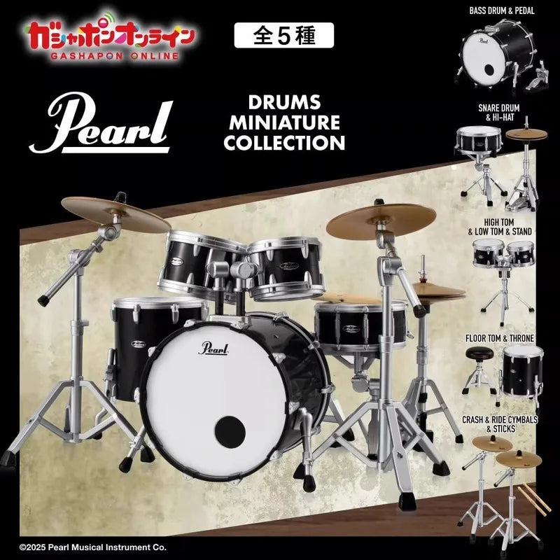 Miniature Peral Drum Set - Collectible Display Model