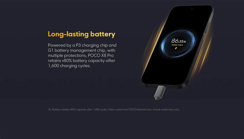 Global Version Xiaomi POCO X8 Pro 5G Mobile 120Hz Ultra-Bright AMOLED Display Smartphone 1.5K Dimensity 8500-Ultra NFC 50MP