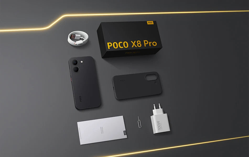 Global Version Xiaomi POCO X8 Pro 5G Mobile 120Hz Ultra-Bright AMOLED Display Smartphone 1.5K Dimensity 8500-Ultra NFC 50MP
